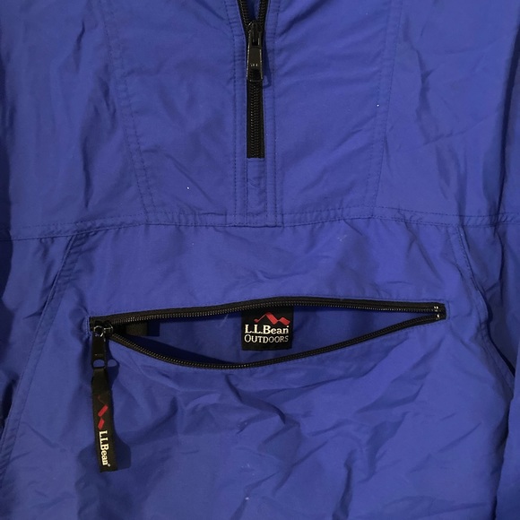 Vintage L.L. Bean Cobalt Windbreaker - XS - Picture 3 of 6